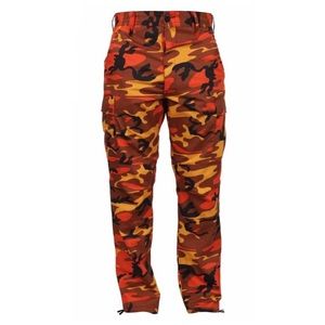 Orange Camo Tactical BDU Pants